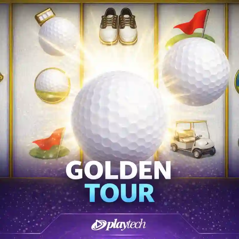 Golden Tour slot game interface at okbet88 casino